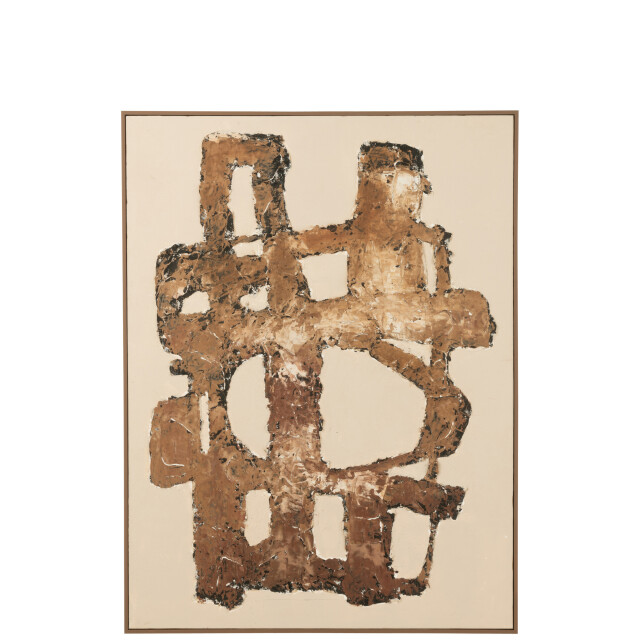 J-Line Painting vot canvas/pinewood mix 52480 large