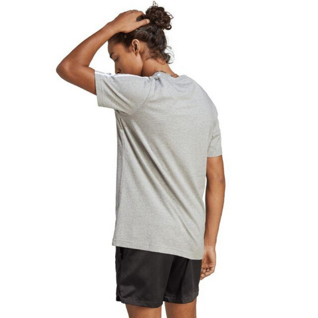 Adidas Heren essentials 3 stripes single jersey t-shirt UTPP4633_silvergrey large