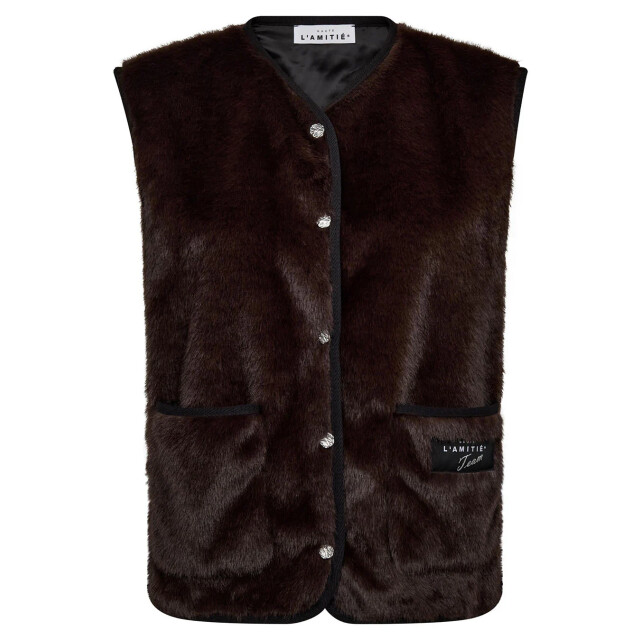 Haute L'Amitié Haute l’amitié faux fur tech vest gilet 9610408296776 large