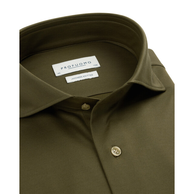 Profuomo Japanese knitted dress shirt 106121-001-45 large