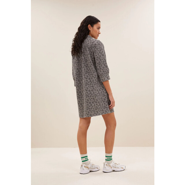 By-Bar Amsterdam 25517006 flynth grey cheetah dress 25517006 Flynth grey cheetah dress large
