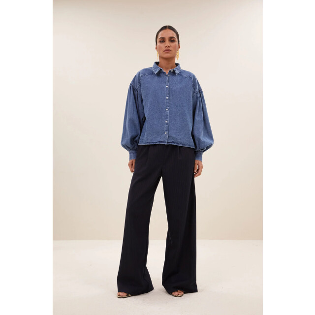 By-Bar Amsterdam 25512013 sarah short denim blouse 25512013 Sarah short denim blouse large