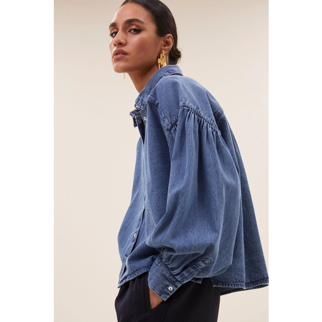 By-Bar Amsterdam 25512013 sarah short denim blouse 25512013 Sarah short denim blouse large