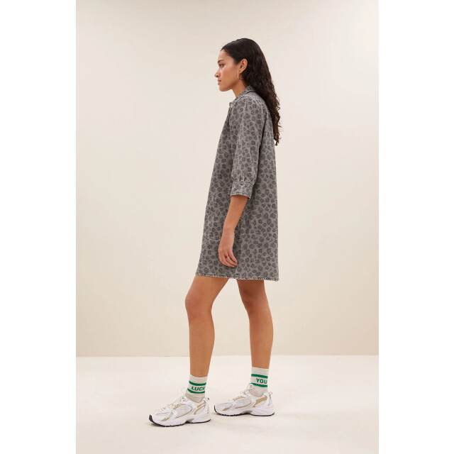 By-Bar Amsterdam 25517006 flynth grey cheetah dress 25517006 Flynth grey cheetah dress large