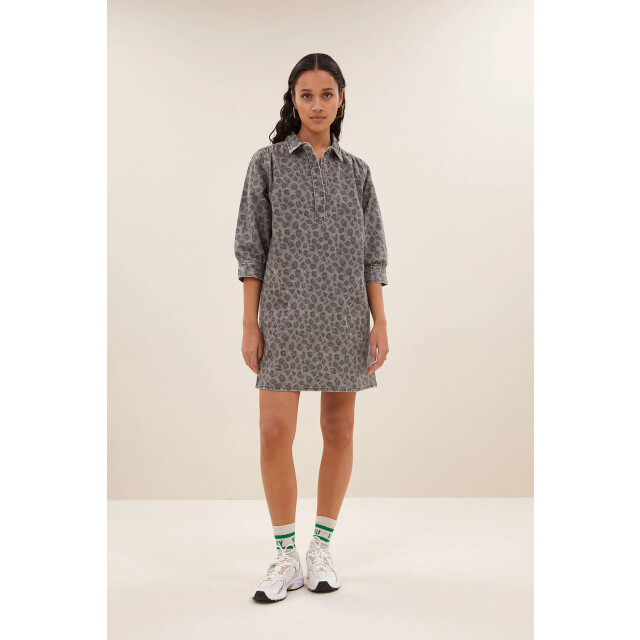 By-Bar Amsterdam 25517006 flynth grey cheetah dress 25517006 Flynth grey cheetah dress large
