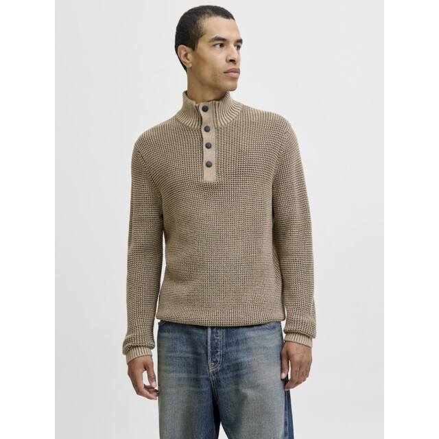Jack & Jones jjethan knit high neck 12278965 crockery 05711.840.0092 large