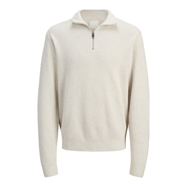 Jack & Jones jprblamilano stitch knit half zip s 12259664 cloud dancer 05711.198.0082 large