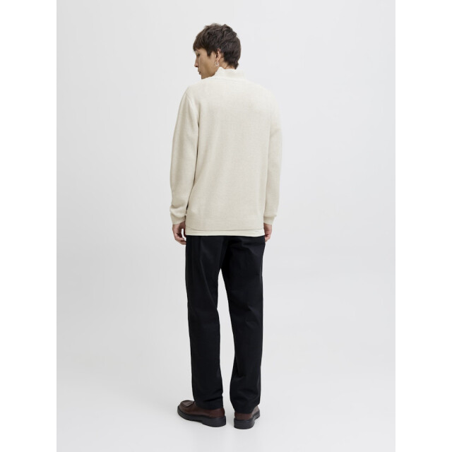 Jack & Jones jprblamilano stitch knit half zip s 12259664 cloud dancer 05711.198.0082 large