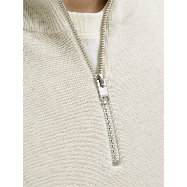 Jack & Jones jprblamilano stitch knit half zip s 12259664 cloud dancer 05711.198.0082 large