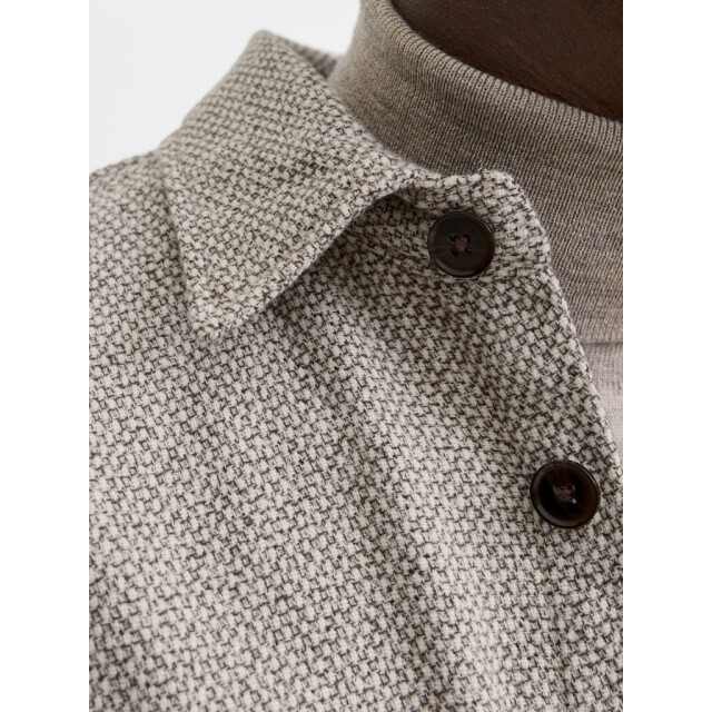 Jack & Jones jprrayle melange solid l/s overshir 12286840 ermine 05633.840.0122 large