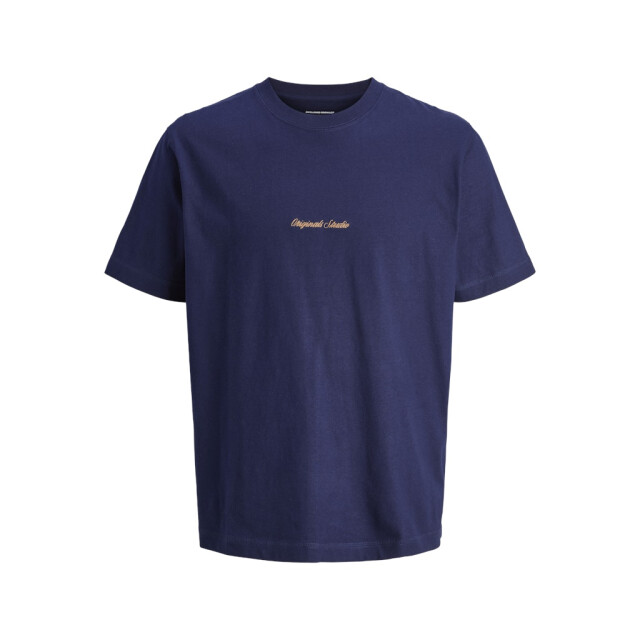 Jack & Jones jornorrebro emb tee ss crew neck no 12282892 ocean cavern 06011.240.0057 large
