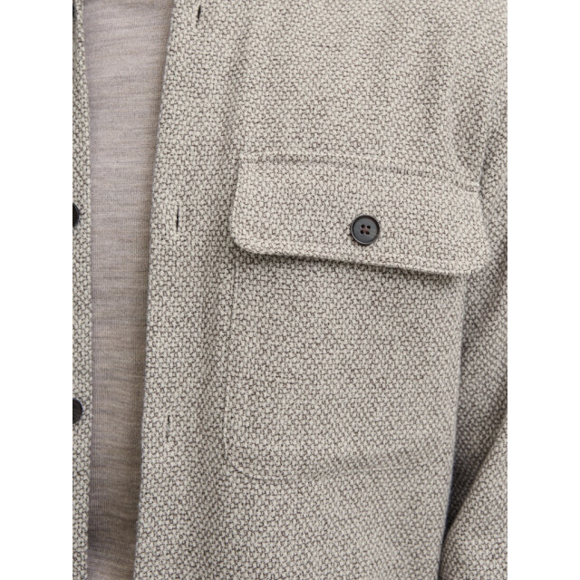 Jack & Jones jprrayle melange solid l/s overshir 12286840 ermine 05633.840.0122 large