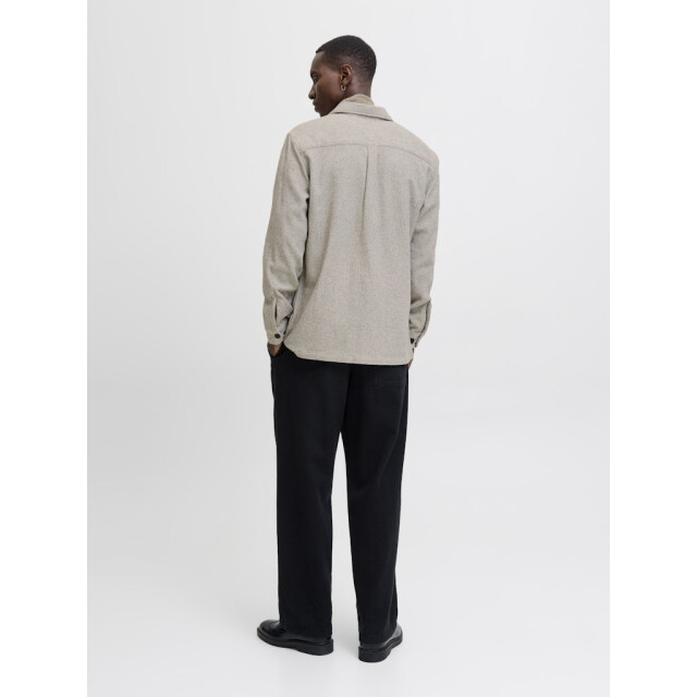 Jack & Jones jprrayle melange solid l/s overshir 12286840 ermine 05633.840.0122 large