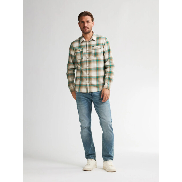 Petrol Industries Heren overshirt m-3050-sil428 6176 snooker green Petrol Overshirt M 3050 SIL428 6176SnookerGreen large