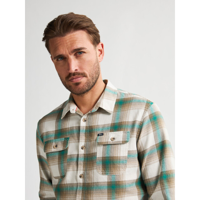 Petrol Industries Heren overshirt m-3050-sil428 6176 snooker green Petrol Overshirt M 3050 SIL428 6176SnookerGreen large