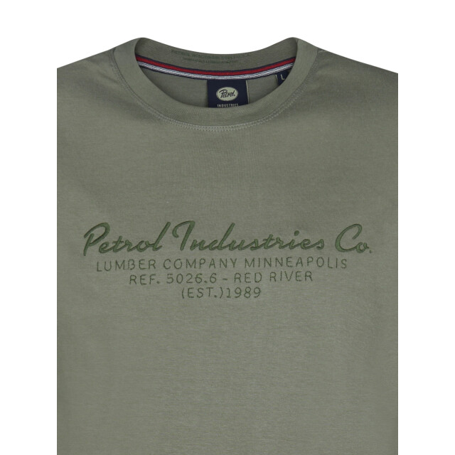 Petrol Industries Heren longsleeve- m-3050-tlr604 6174 mossy stone Petrol Trui M 3050 TLR604 6174MossyStone large