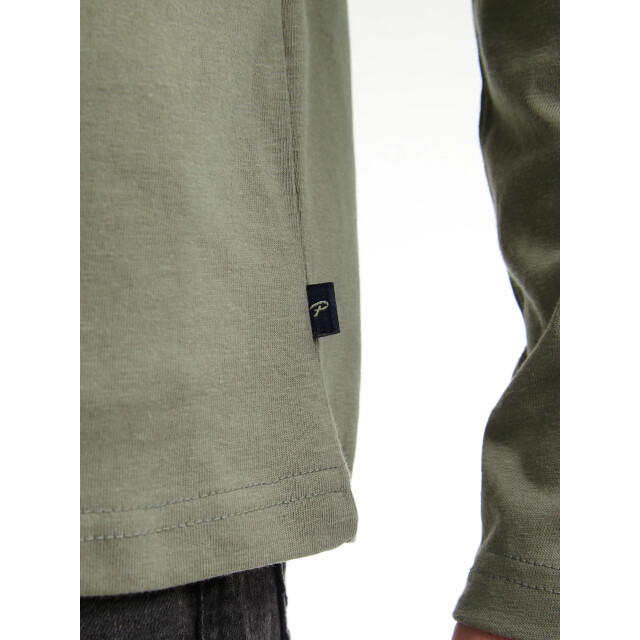 Petrol Industries Heren longsleeve- m-3050-tlr604 6174 mossy stone Petrol Trui M 3050 TLR604 6174MossyStone large