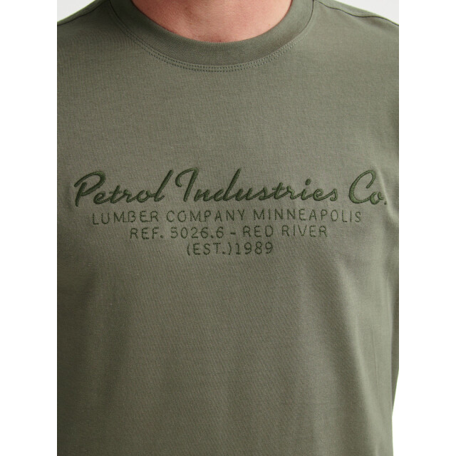 Petrol Industries Heren longsleeve- m-3050-tlr604 6174 mossy stone Petrol Trui M 3050 TLR604 6174MossyStone large