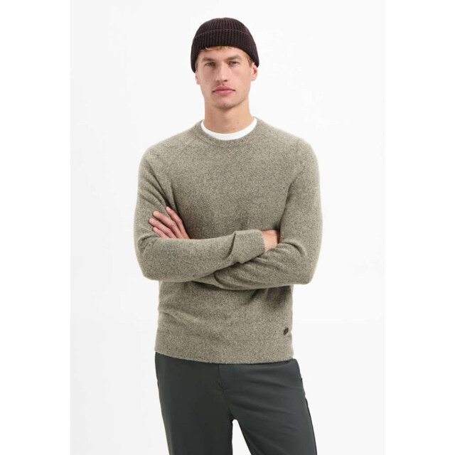 No Excess Pullover crewneck soft wool blend sand 29210822-015 large