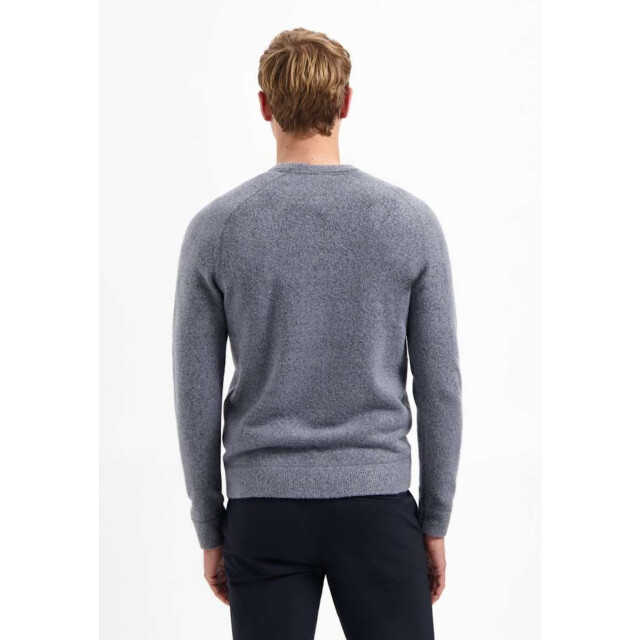 No Excess Pullover crewneck soft wool blend washed blue 29210822-137 large
