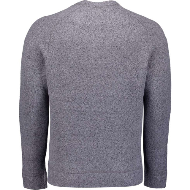 No Excess Pullover crewneck soft wool blend washed blue 29210822-137 large
