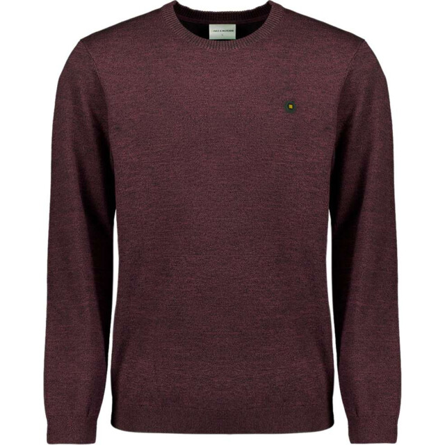 No Excess Pullover crewneck 2 coloured melang dark wine 29210880SN-164 large