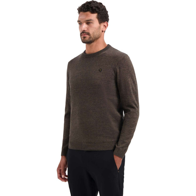 No Excess Pullover crewneck 2 coloured melang taupe 29210880SN-044 large