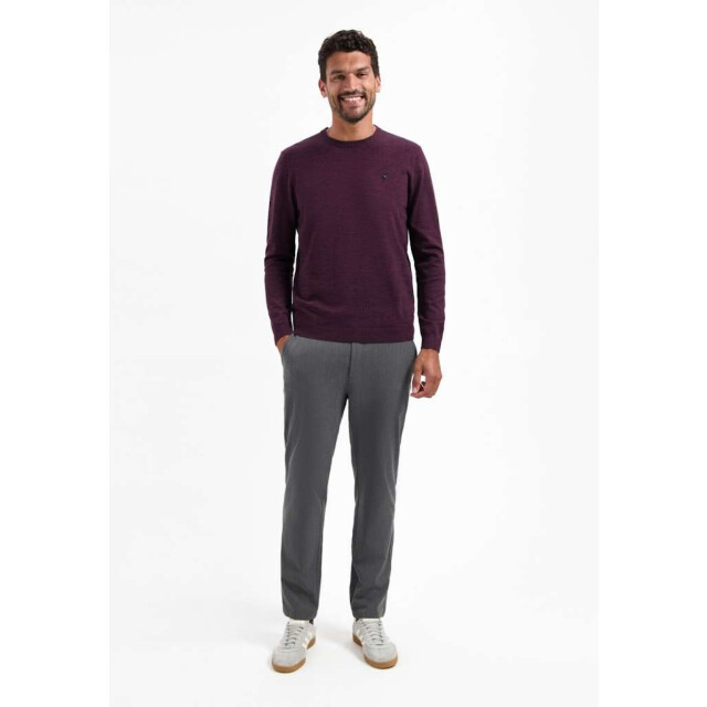 No Excess Pullover crewneck 2 coloured melang dark wine 29210880SN-164 large