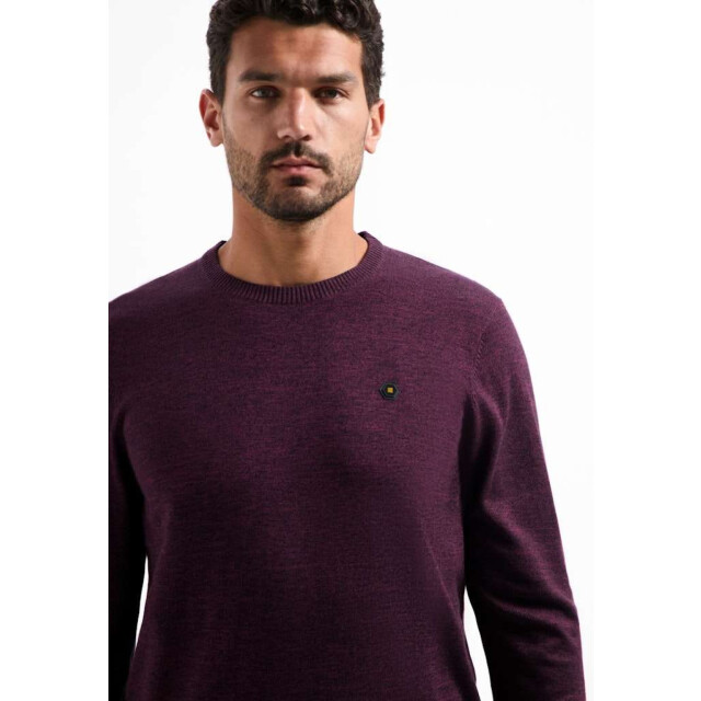 No Excess Pullover crewneck 2 coloured melang dark wine 29210880SN-164 large