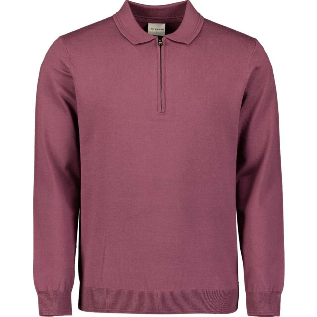 No Excess Pullover polo zip dark wine 29210884SN-164 large