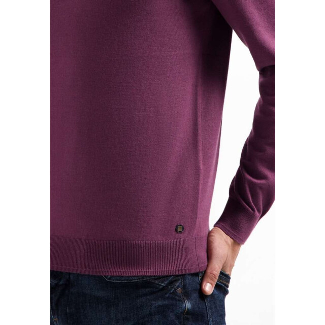 No Excess Pullover polo zip dark wine 29210884SN-164 large