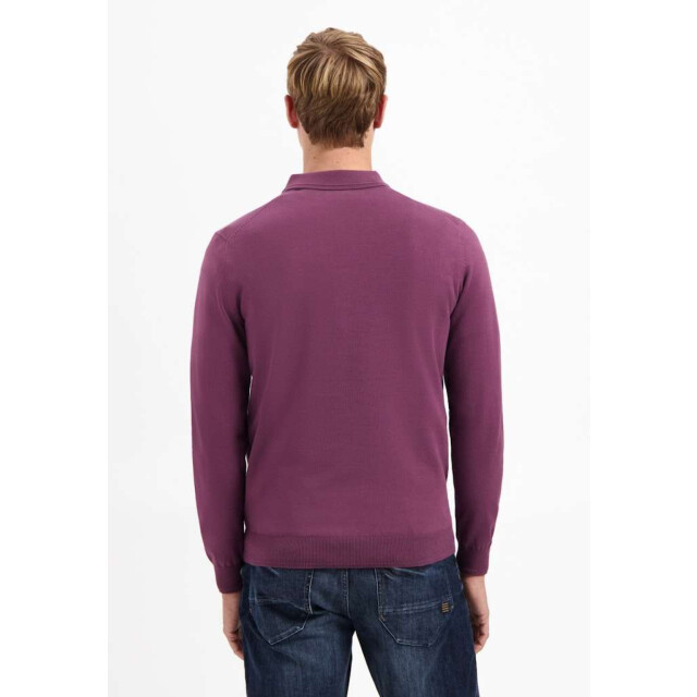 No Excess Pullover polo zip dark wine 29210884SN-164 large