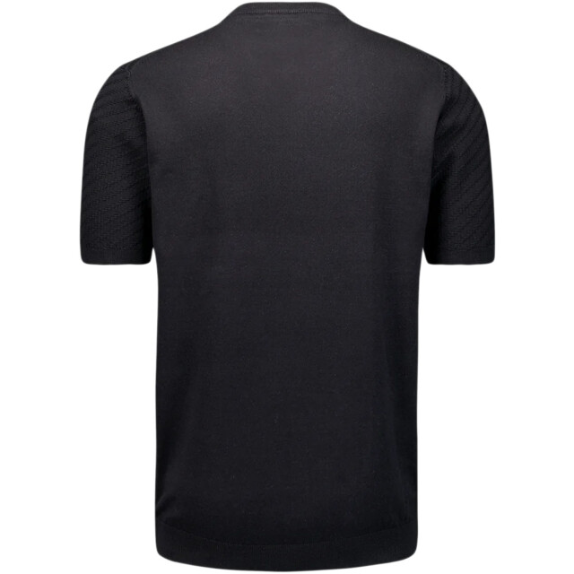 No Excess Pullover short sleeve crewneck soli black 29240816-020 large