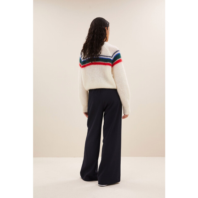 By-Bar Amsterdam Liam stripe pullover off white 25515004-010 large