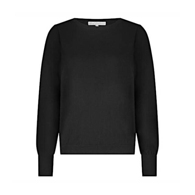 Red Button Top srb4750 sweet puff sleeve black SRB4750 Sweet puff sleeve - Black large