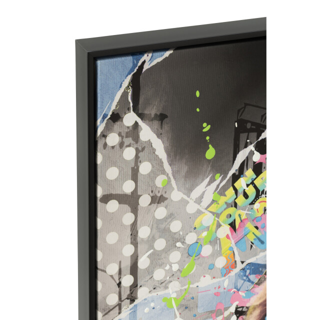 J-Line Painting monkey acrylic multicolored 57402 large