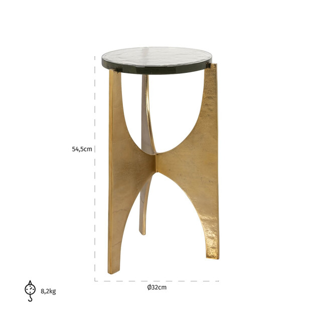 Richmond Interiors Bijzettafel avery (gold) 825259 large