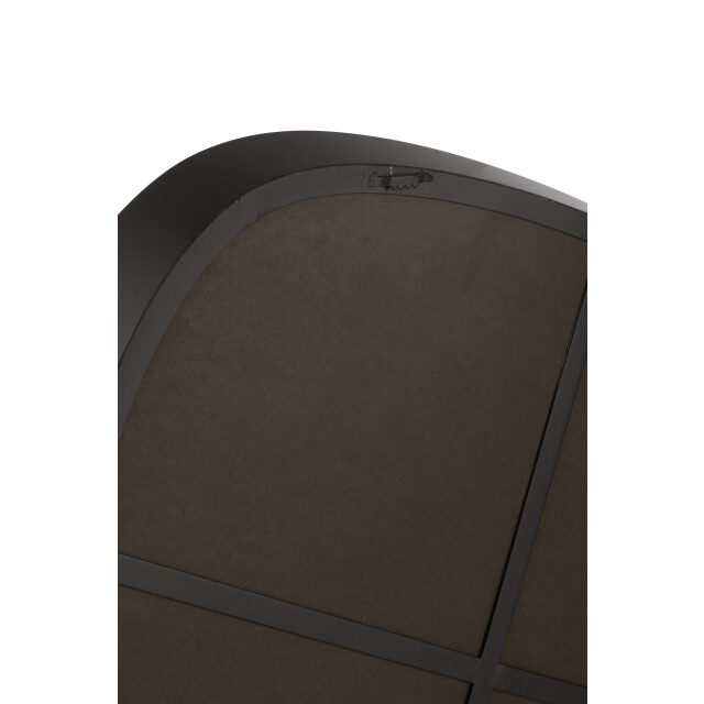 J-Line Wall mirror round metal/glass black large 46186 large