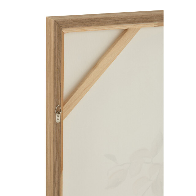 J-Line Painting bog acrylic/canvas white/natural 52399 large