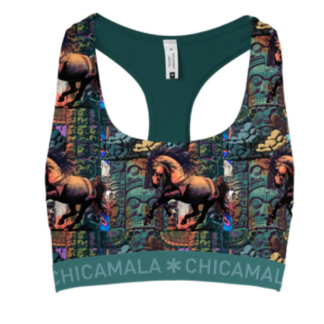 Muchachomalo Girls 1-pack racer back print TOTEMHORSE1220-01J large