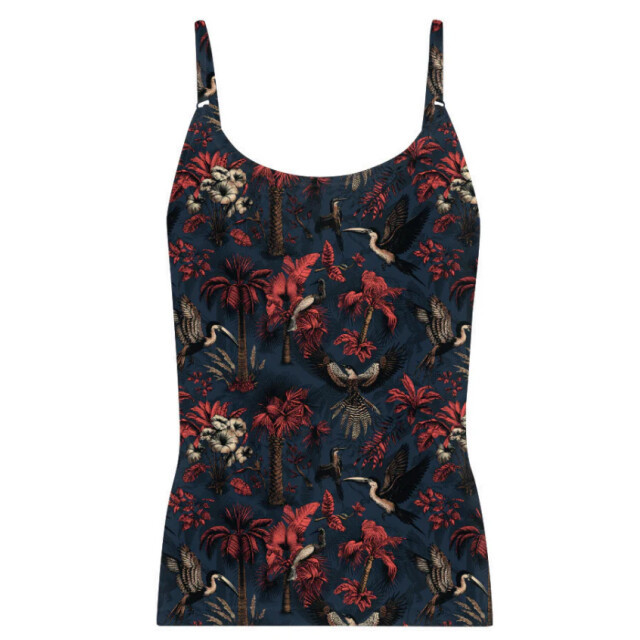 Muchachomalo Girls 1-pack singlet printed PALMBIRDS1214-01J large