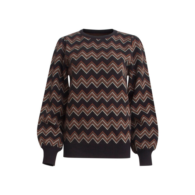 Smashed Lemon 24901 multicolour zigzagprint gebreide top | 24901-999-775 large