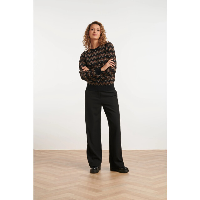 Smashed Lemon 24901 multicolour zigzagprint gebreide top | 24901-999-775 large