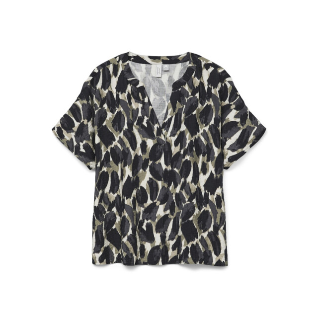 Vero Moda vmfanini s/s v-neck top wvn btq ga 10333397 mermaid 06613.315.0021 large