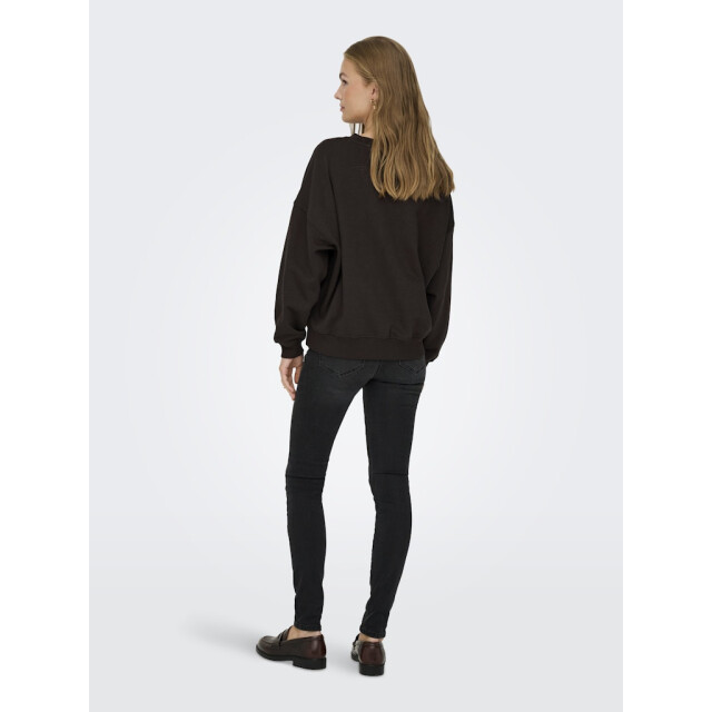 Jacqueline de Yong mesa l/s o-neck emb sweat jrs no 15370526 ganache 06721.840.0012 large