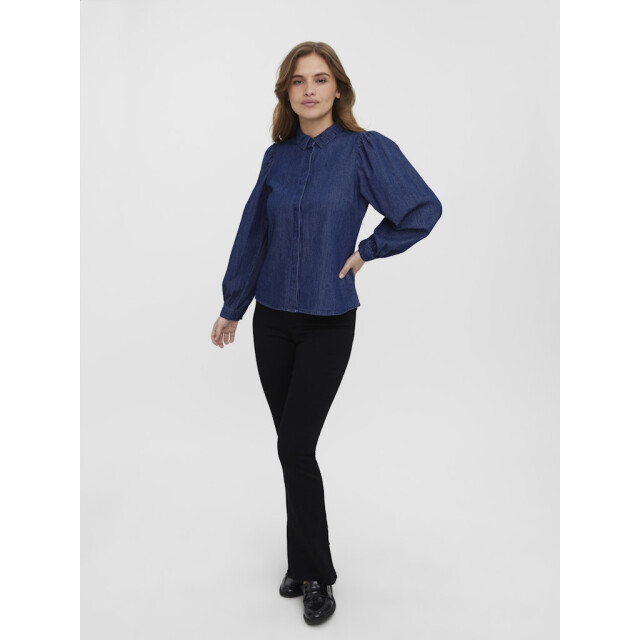 Vero Moda vmnily ls dnm shirt 10272328 dark blue denim 06615.267.0002 large