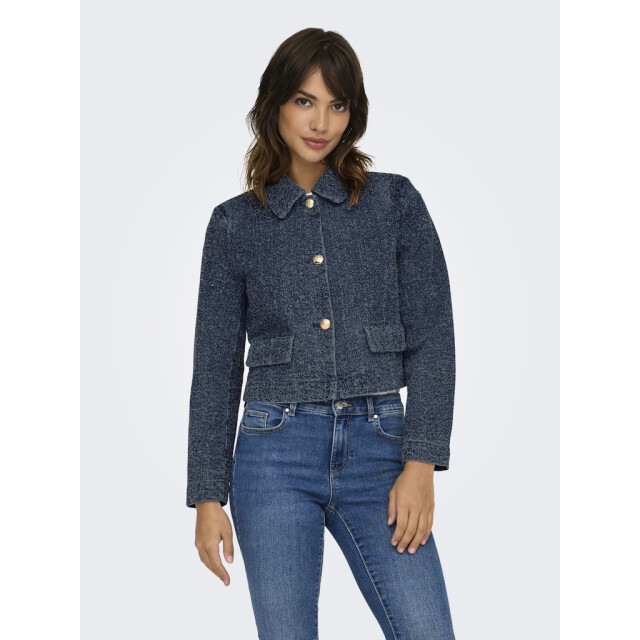 Jacqueline de Yong lady ls shacket dnm 15341468 dark denim 06121.211.0006 large