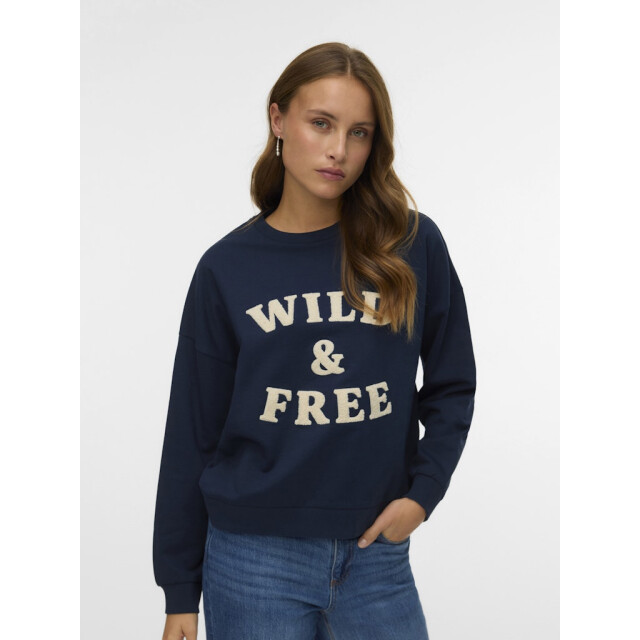 Vero Moda Vmgenesis ls sweatshirt jrs btq fr ga navy 4209.37.0023 large