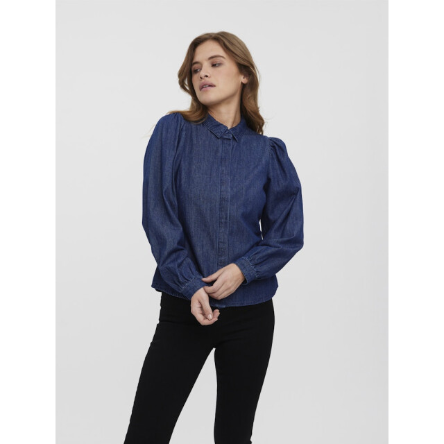 Vero Moda vmnily ls dnm shirt 10272328 dark blue denim 06615.267.0002 large