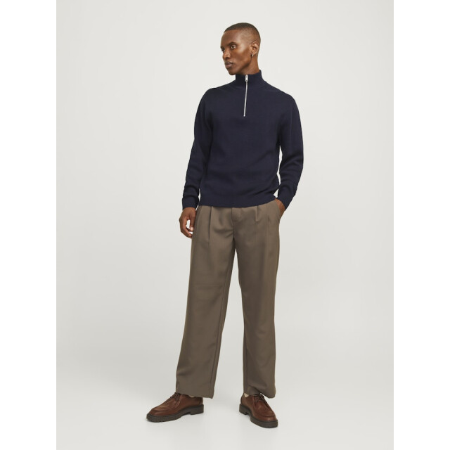 Jack & Jones jprblamilano stitch knit half zip s 12259664 night sky 05711.290.0010 large
